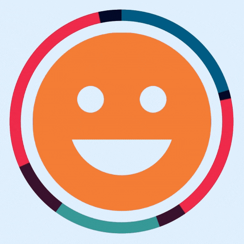SentiMeter Circle blue background